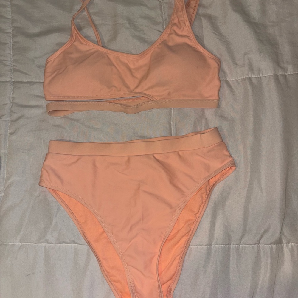 Peach Bikini Set
